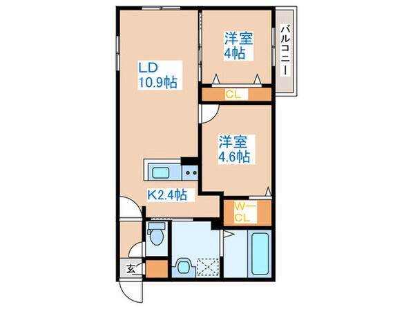 S-RESIDENCE琴似4条の物件間取画像